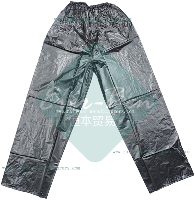 Strong reusable PVC mens rain pants